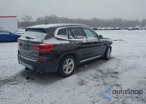 2020 BMW X3 xDrive30I z USA, uszkodzony, nr VIN 5UXTY5C09LLT34012
